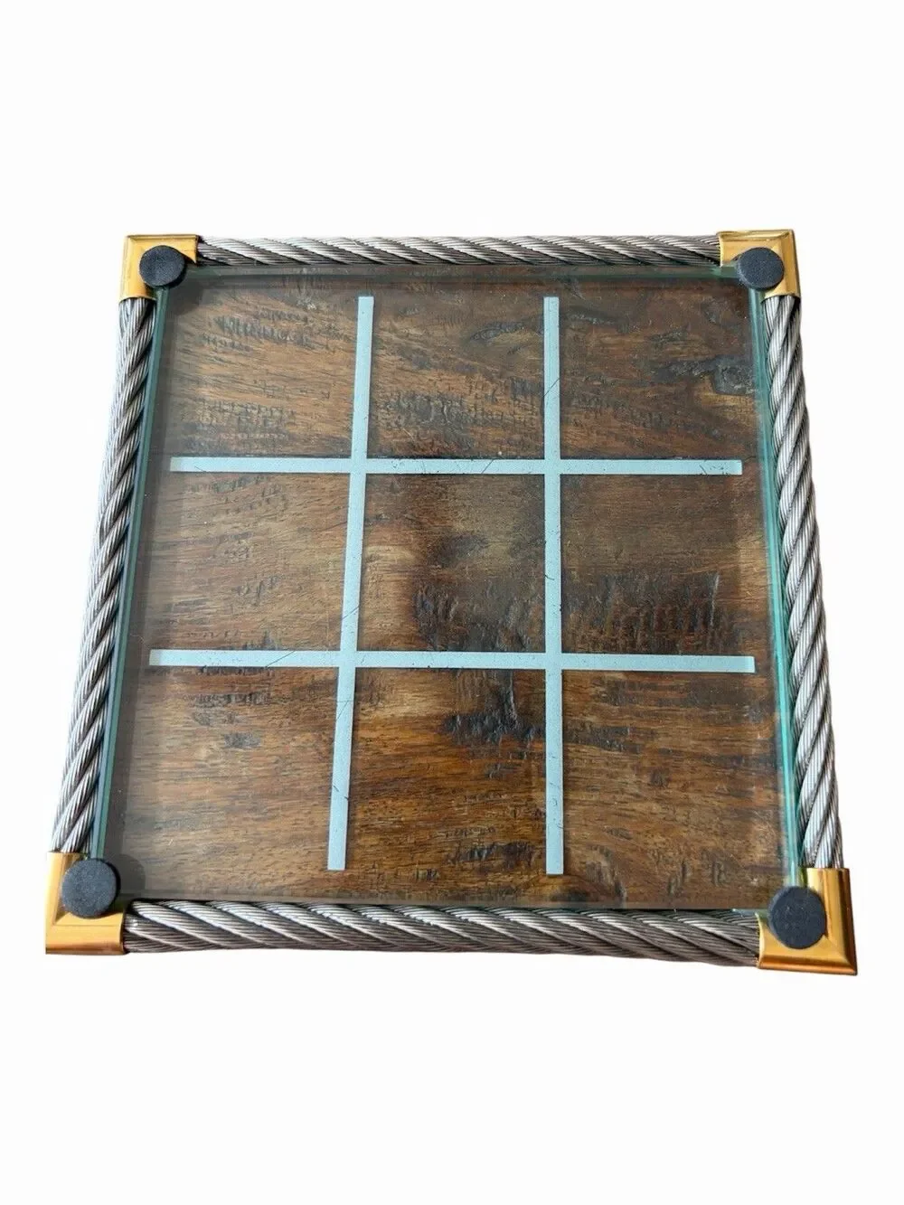 Bey Berk International Stock Market Tic Tac Toe Board Bears/Bulls Office Accent